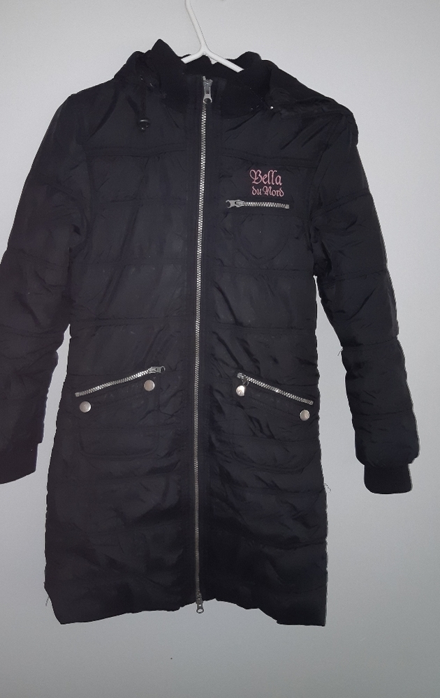 Erika girl winter black coat size L